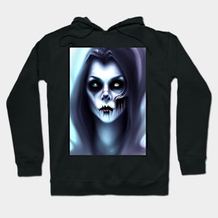 YELLOW AND BLUE EYED HALLOWEEN VAMPIRESS Hoodie